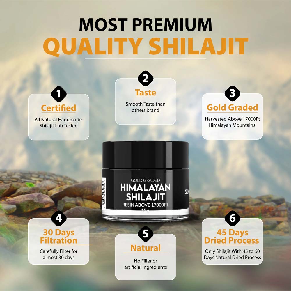 Himalayan Shilajit (Gold Graded Resin)