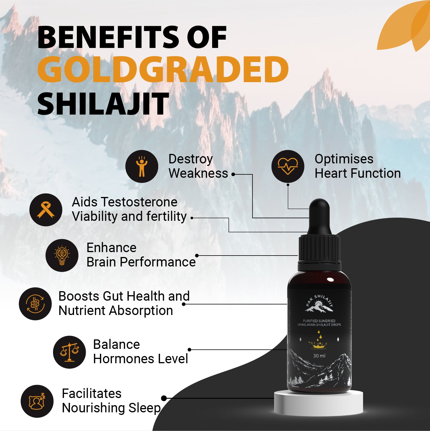 30ml Himalayan Sundried Shilajit Drops